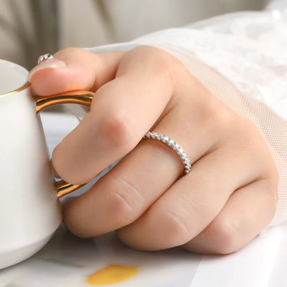 Anel Solitário Noivado com Meia Aliança