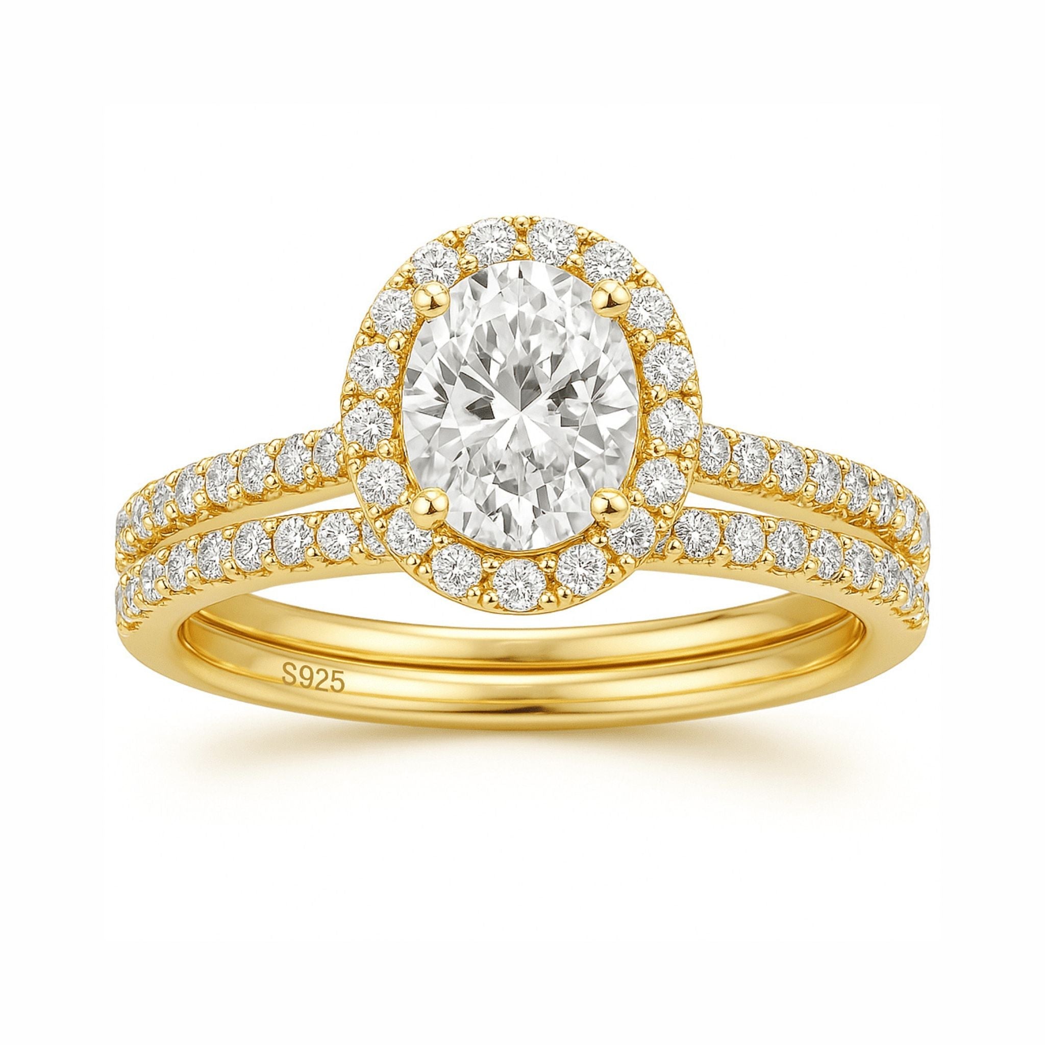 Anel de Noivado Duplo