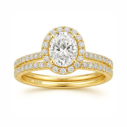 Anel de Noivado Duplo