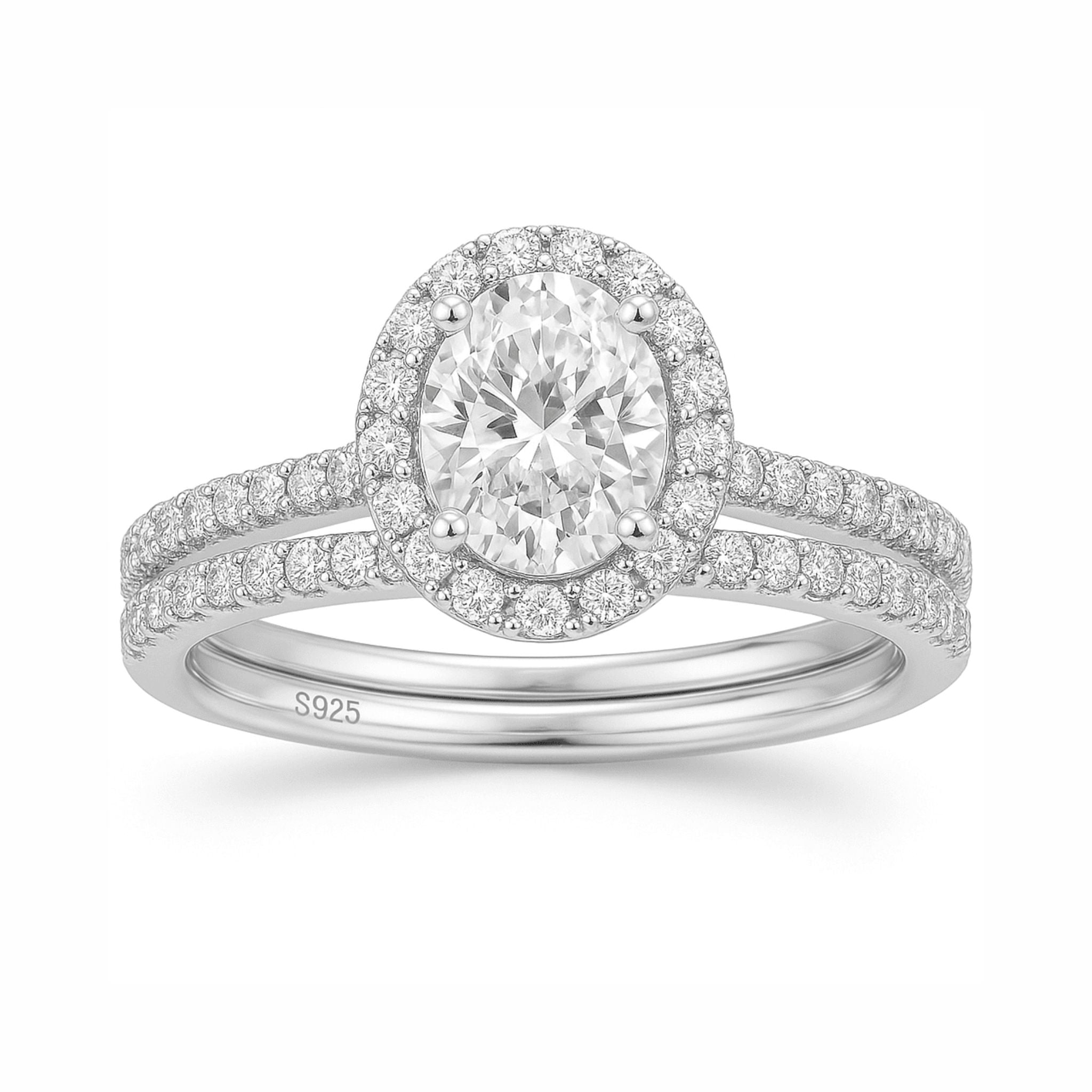 Anel de Noivado Duplo