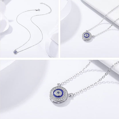 Colar em Prata 925 Olho Grego Zircônia
