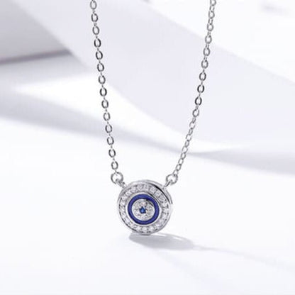 Colar em Prata 925 Olho Grego Zircônia