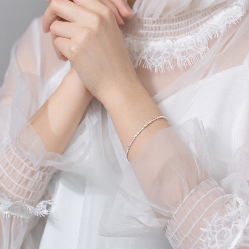 Pulseira em Prata 925 Corrente Texturizada Clássica