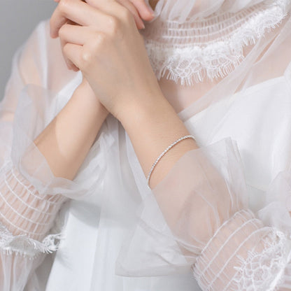 Pulseira em Prata 925 Corrente Texturizada Clássica