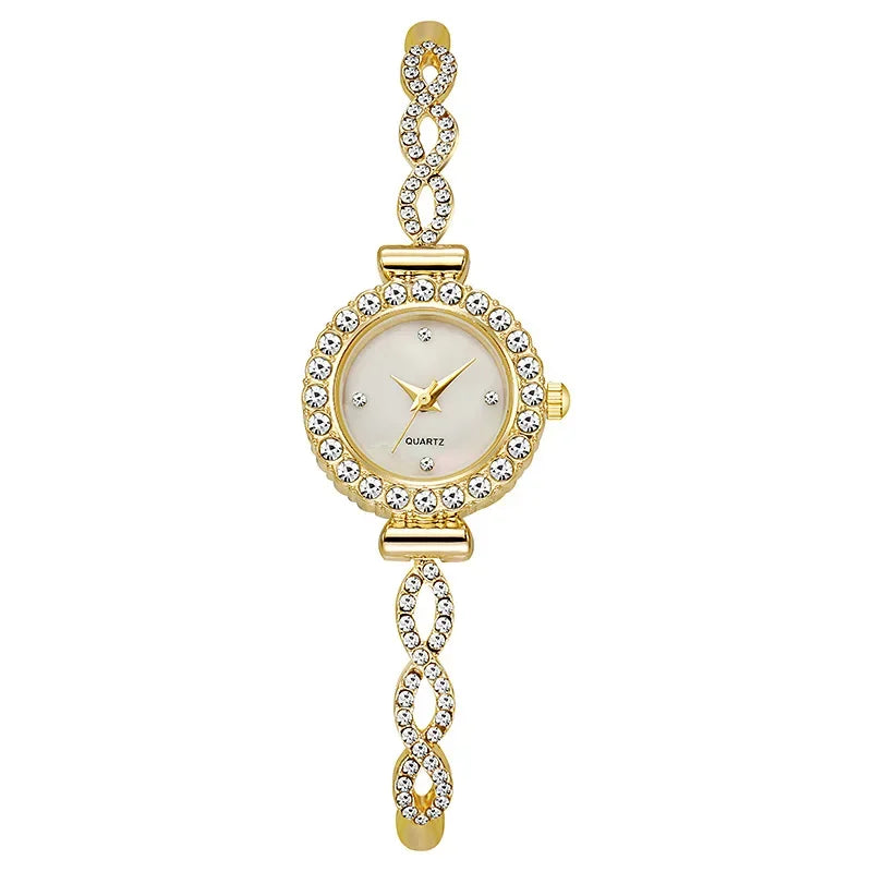 Relógio de quartzo de strass feminino, relógios femininos, relógio, moda