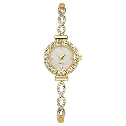 Relógio de quartzo de strass feminino, relógios femininos, relógio, moda