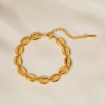 Pulseira Banhada em Ouro 18k Búzios