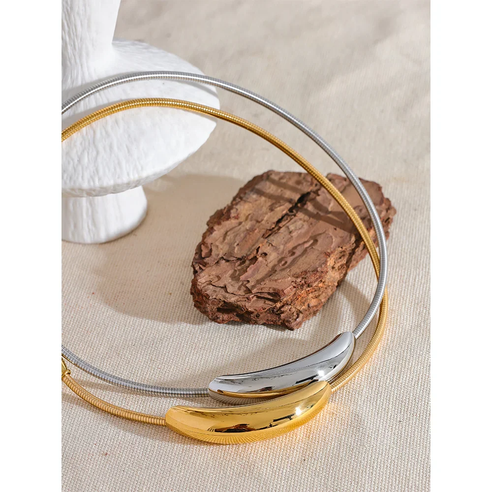 Colar Banhado em Ouro 18k Choker Light Detalhe