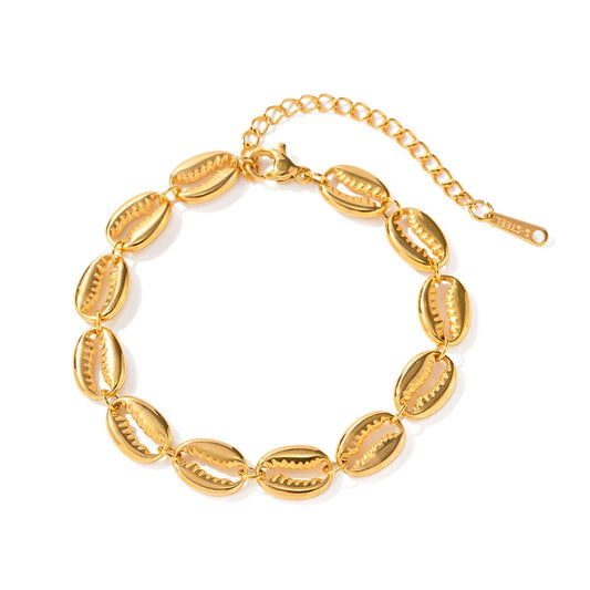 Pulseira Banhada em Ouro 18k Búzios