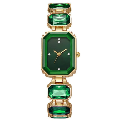 Novo relógio de cerâmica feminino, relógio de quartzo quadrado compacto e versátil com pulseira fina