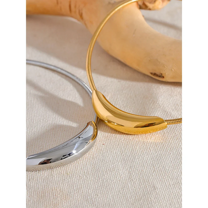 Colar Banhado em Ouro 18k Choker Light Detalhe