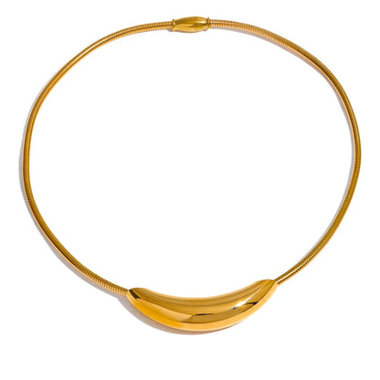 Colar Banhado em Ouro 18k Choker Light Detalhe